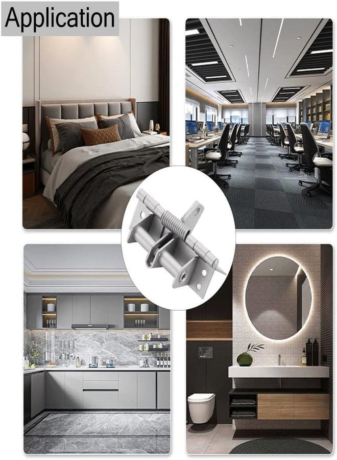 Delzon جهاز إغلاق أبواب أوتوماتيكي مثبت من ديلزون، جهاز إغلاق أبواب بنابض، مفصلات إغلاق ذاتي للأبواب مع براغي للمنازل والمكاتب والفنادق - (مفصلات الأبواب) - Image 5